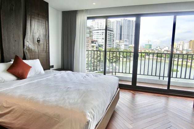 Furnished 2-Bedroom Apartment for Rent in Ba Dinh with Lake View