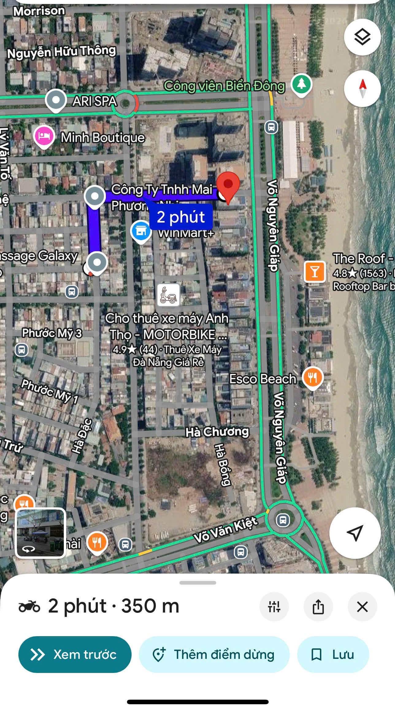 apartment on Ha Dac Street-near My Khe Beach, only a 5-minute by walk