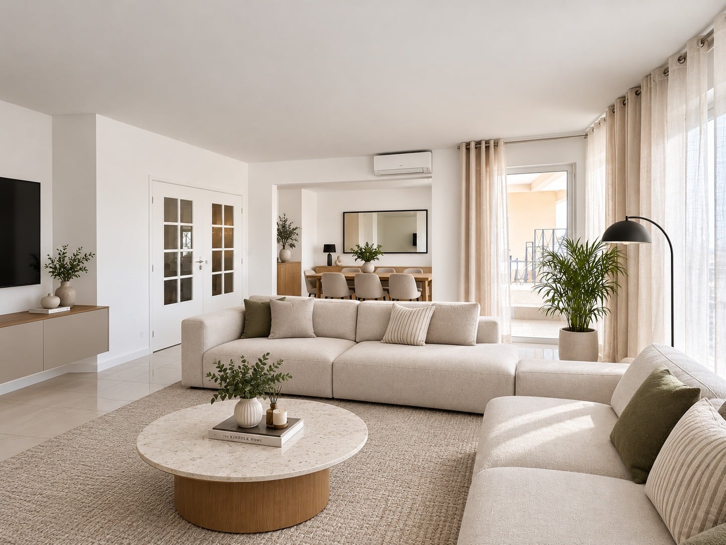 3-bedroom apartment 92500 - 105 m2